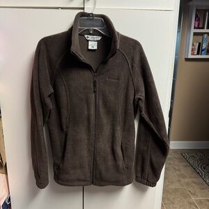 Columbia Adult Women's Fleece Jacket - Chocolate Brown - Size Medium